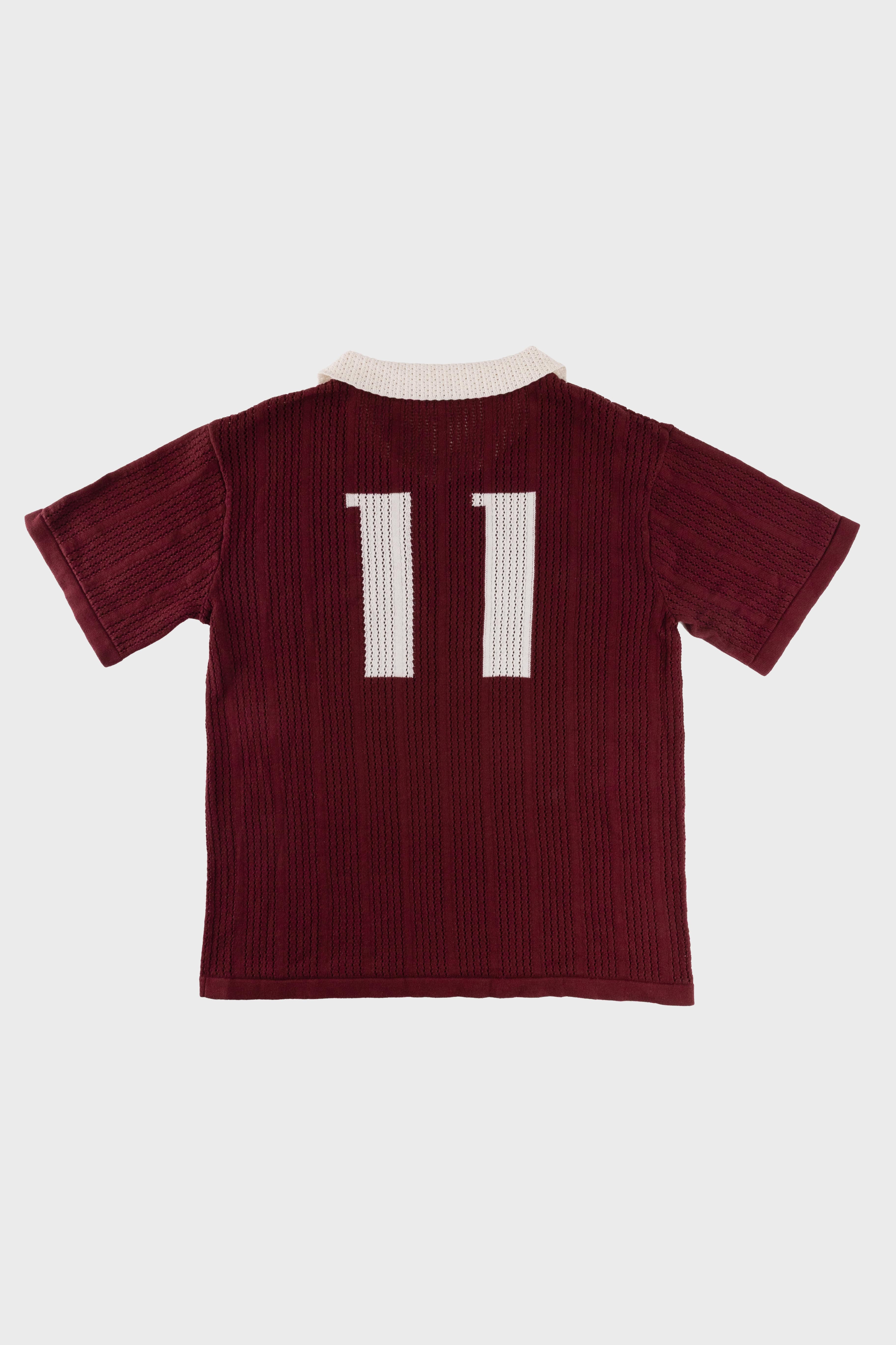 Calmé Club BORDEAUX KNITTED JERSEY Tee 664 Red