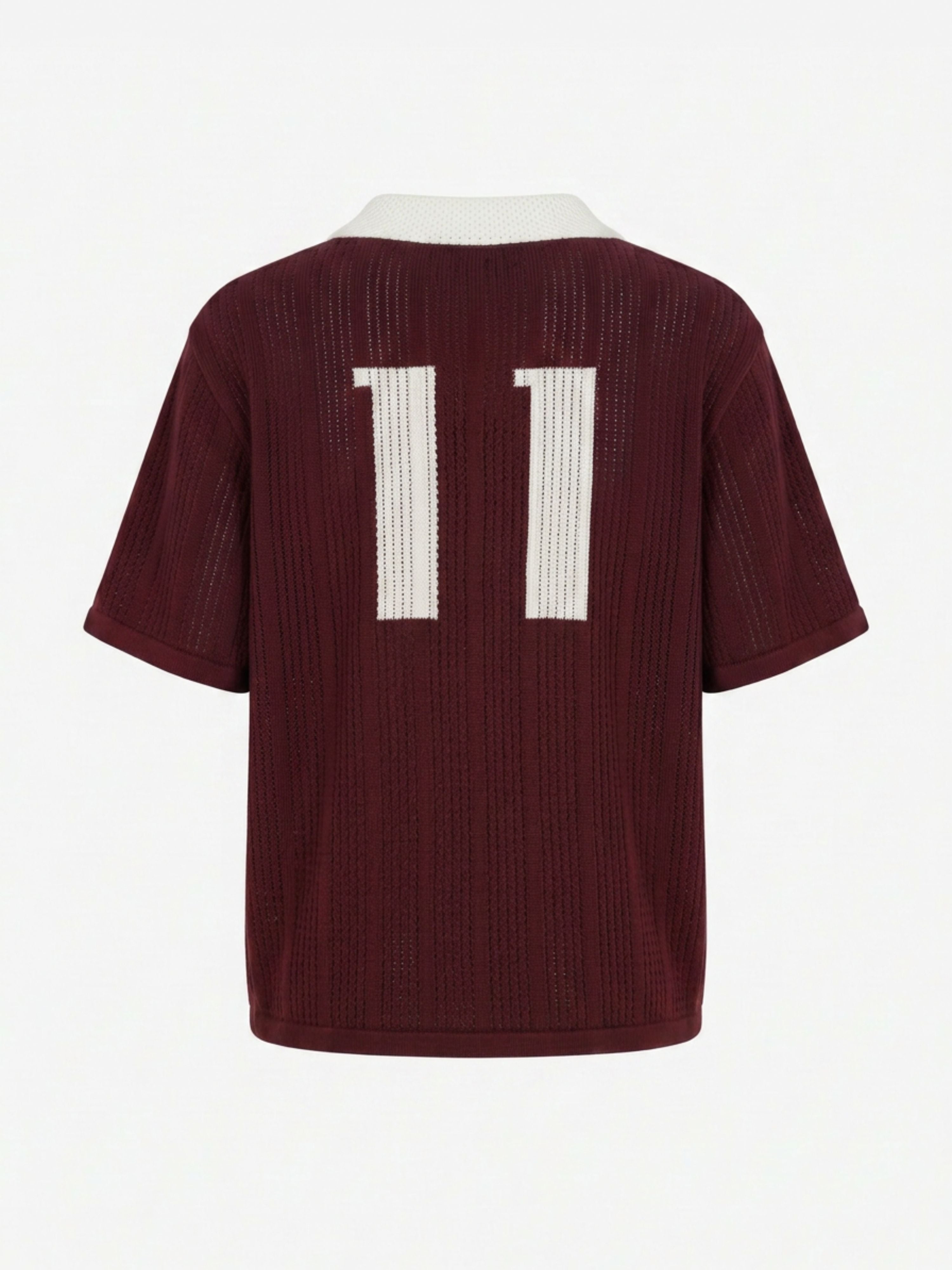 Calmé Club BORDEAUX KNITTED JERSEY Tee 664 Red