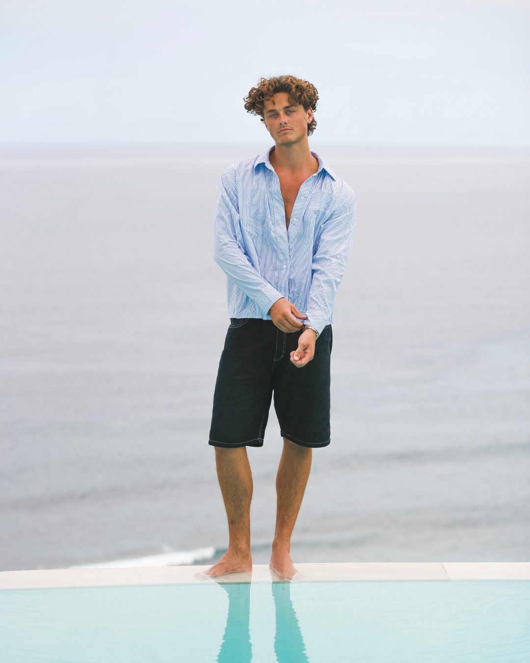 Calmé Club Calm'e Tee L/S Tee 402 Blue mix