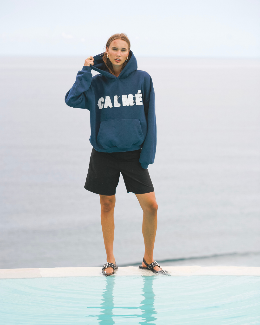 Calmé Club Calmé Hoodie Sweatshirt 476 Navy