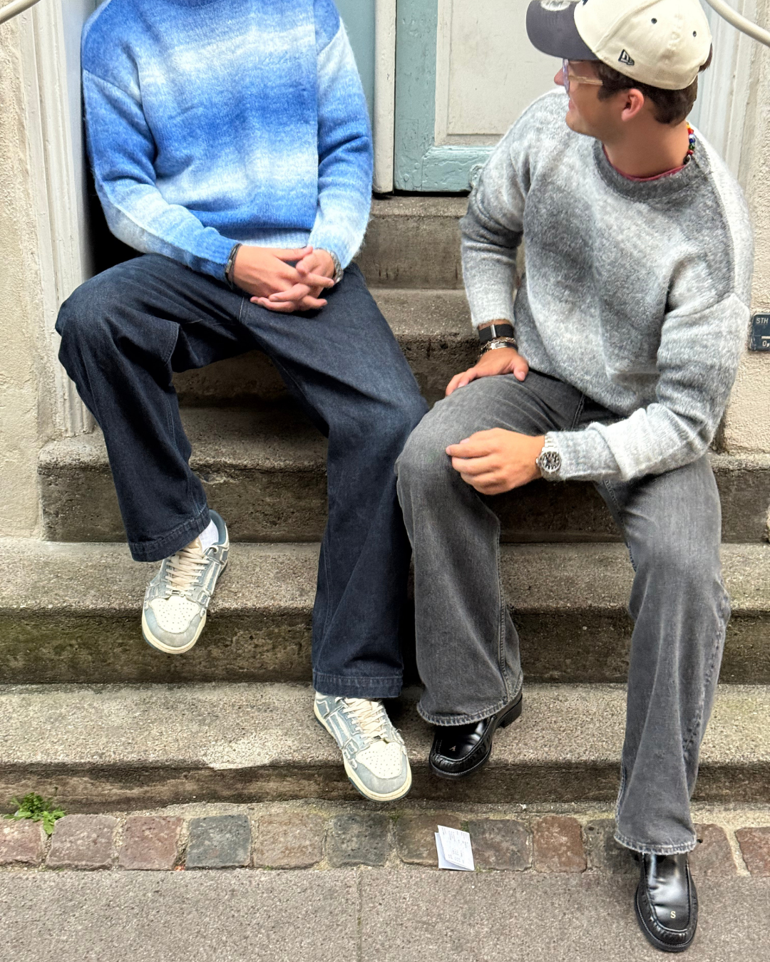 Calmé Club OMBRÉ KNIT SWEATER Pullover 000 Black mix