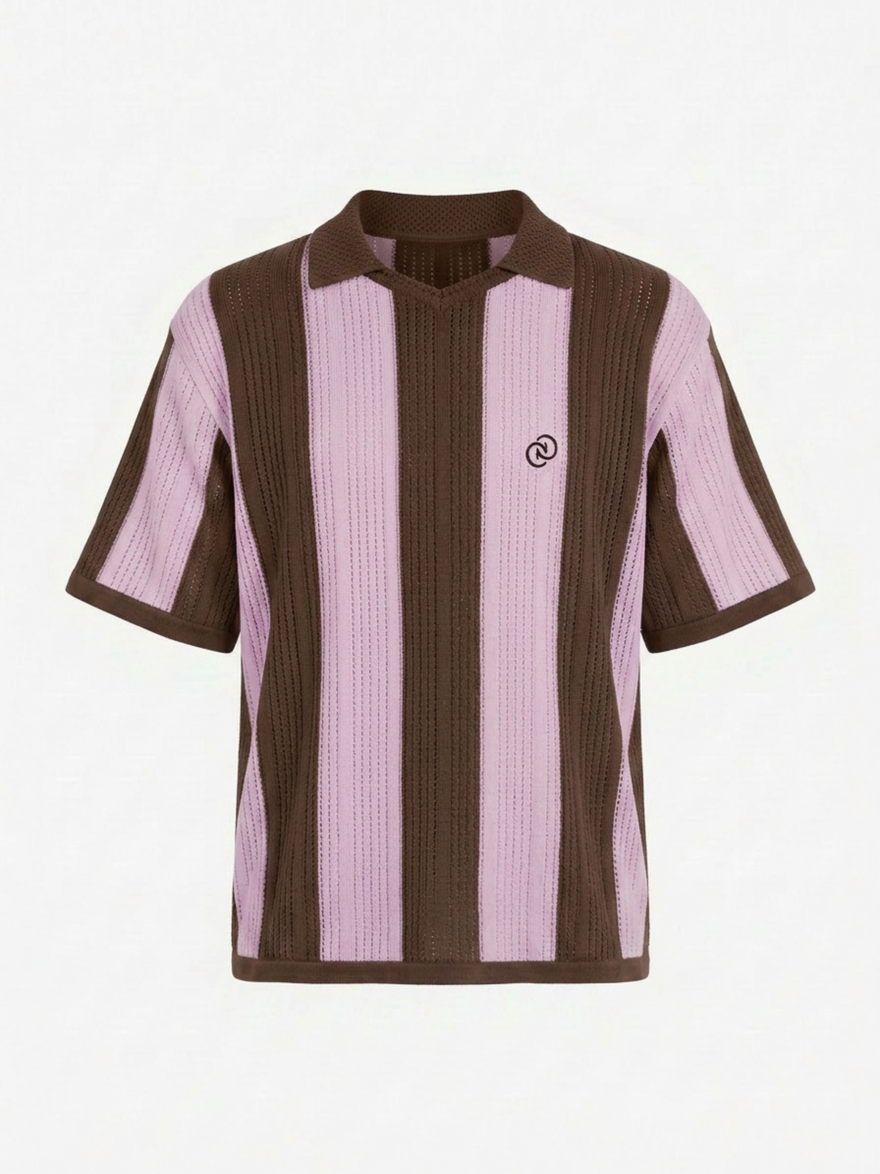 Calmé Club GELATO KNITTED JERSEY Tee 289 Brown Mix