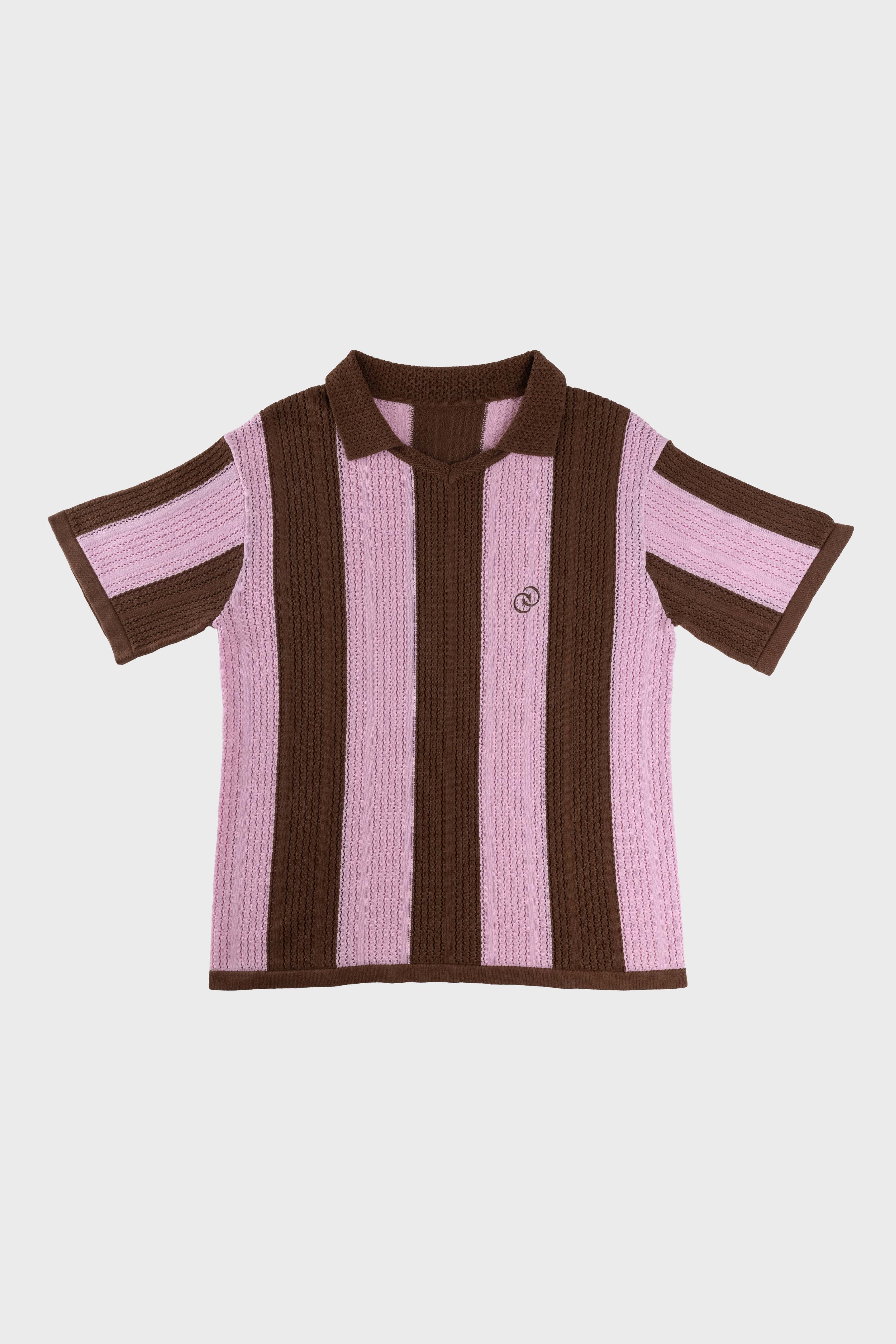 Calmé Club GELATO KNITTED JERSEY Tee 289 Brown Mix