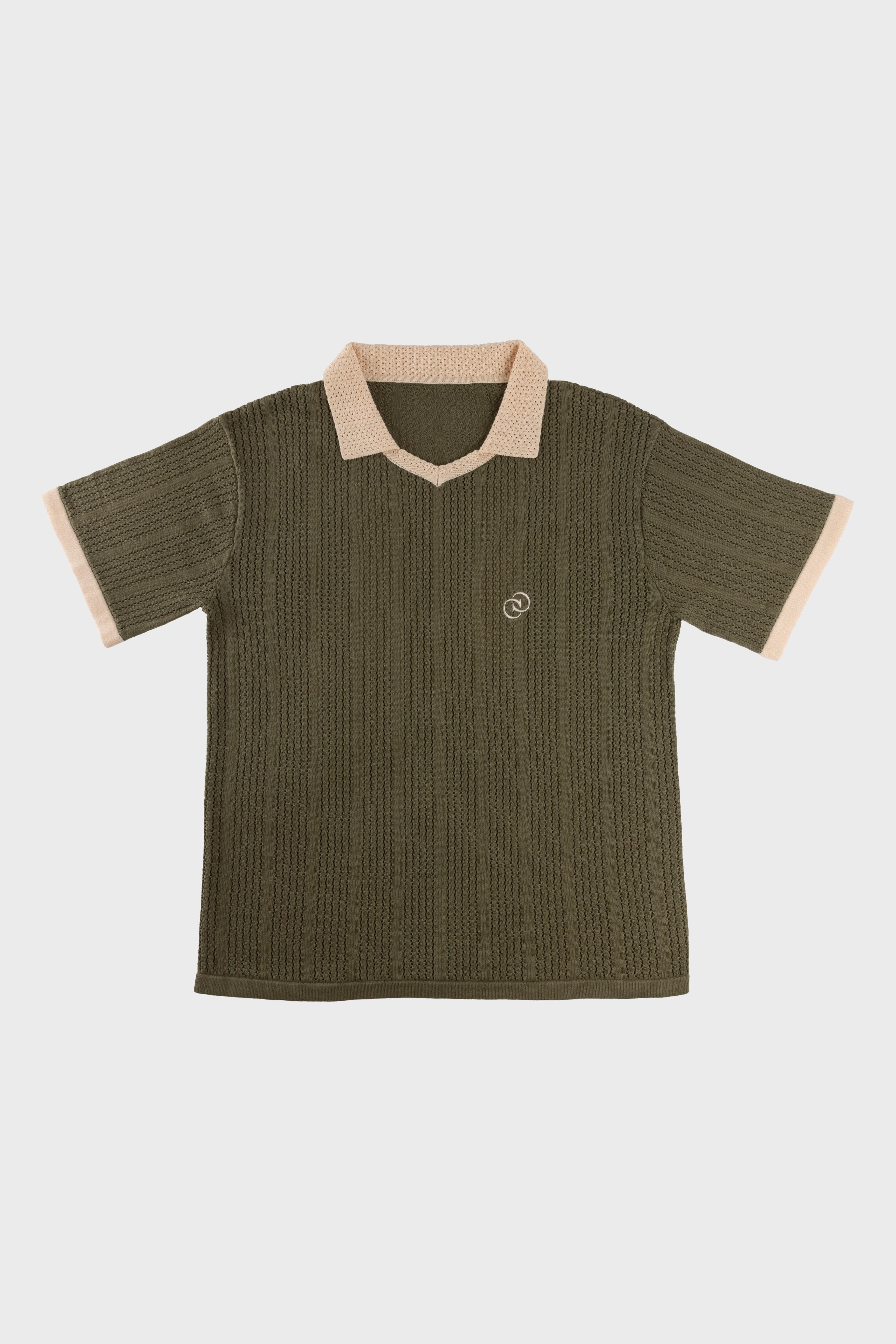 Calmé Club Olive KNITTED JERSEY Tee 316 Olive