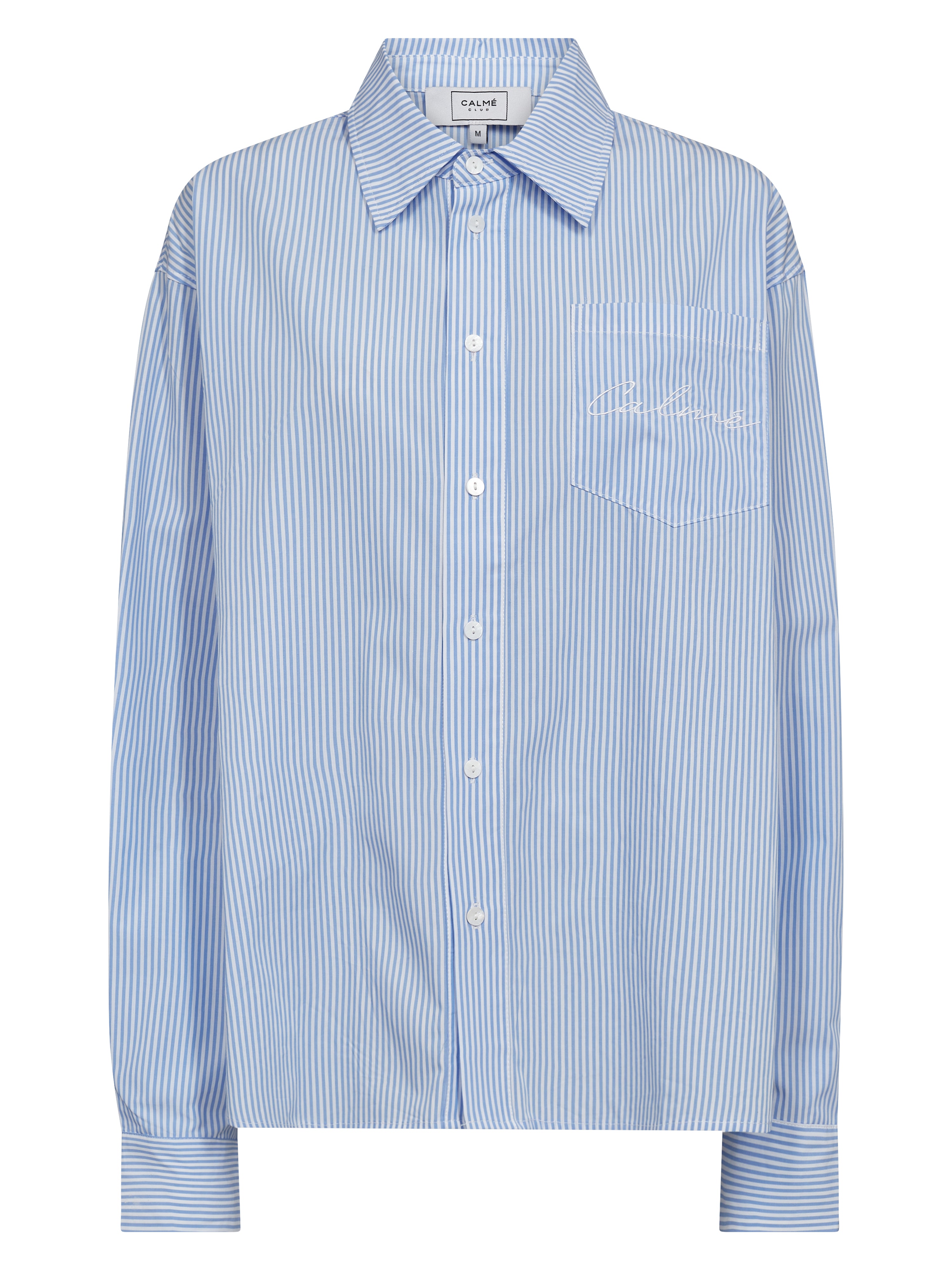 Calmé Club STRIPED SHIRT Tee 402 Blue mix