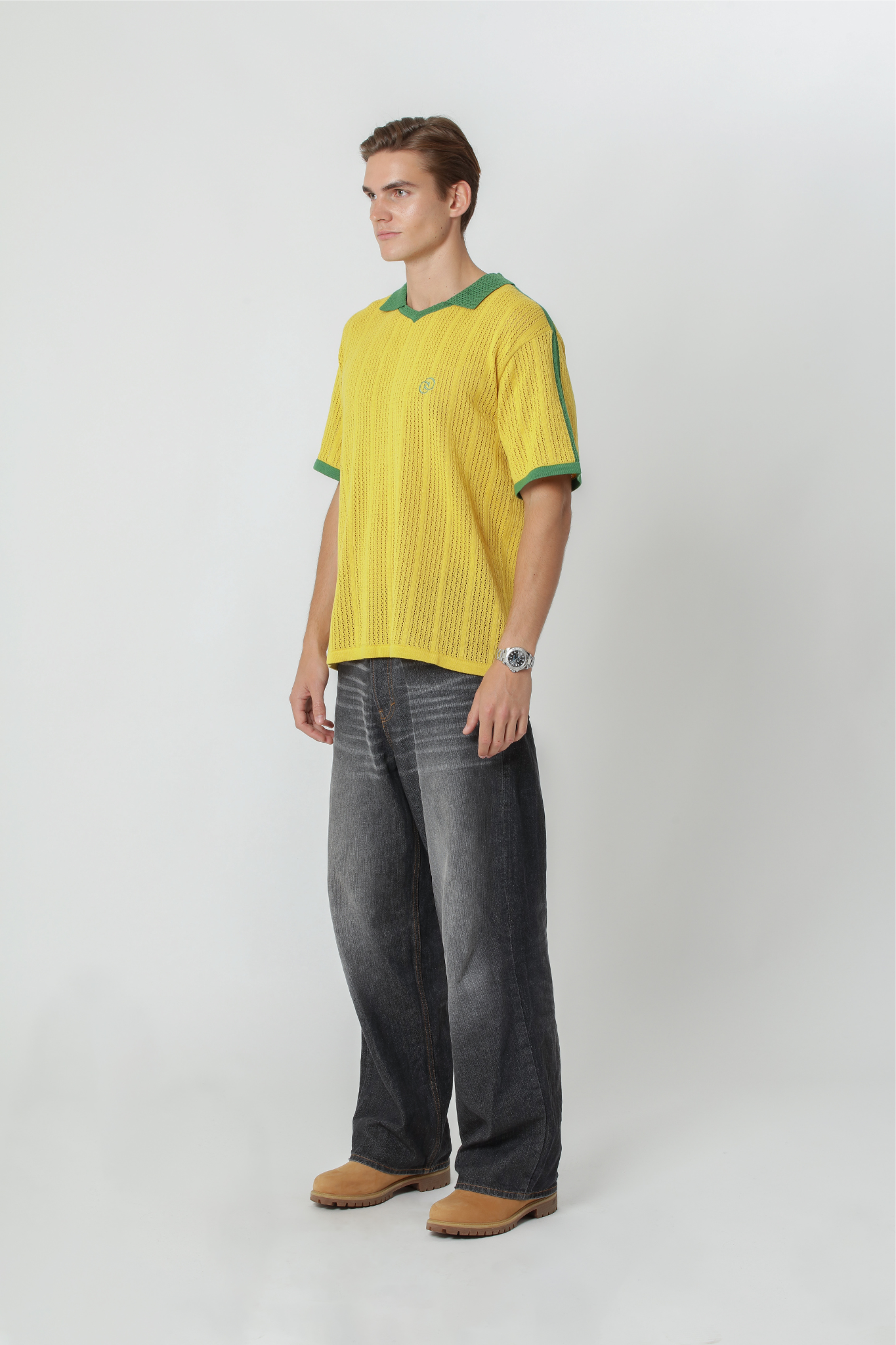 Calmé Club BRAZIL KNITTED JERSEY Tee 520 Yellow