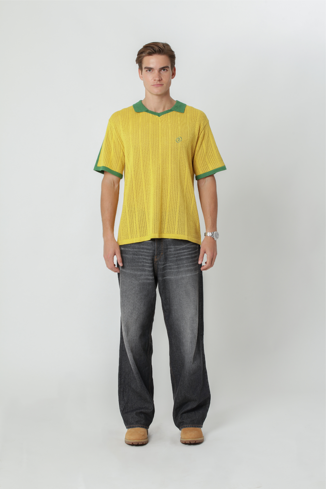 Calmé Club BRAZIL KNITTED JERSEY Tee 520 Yellow