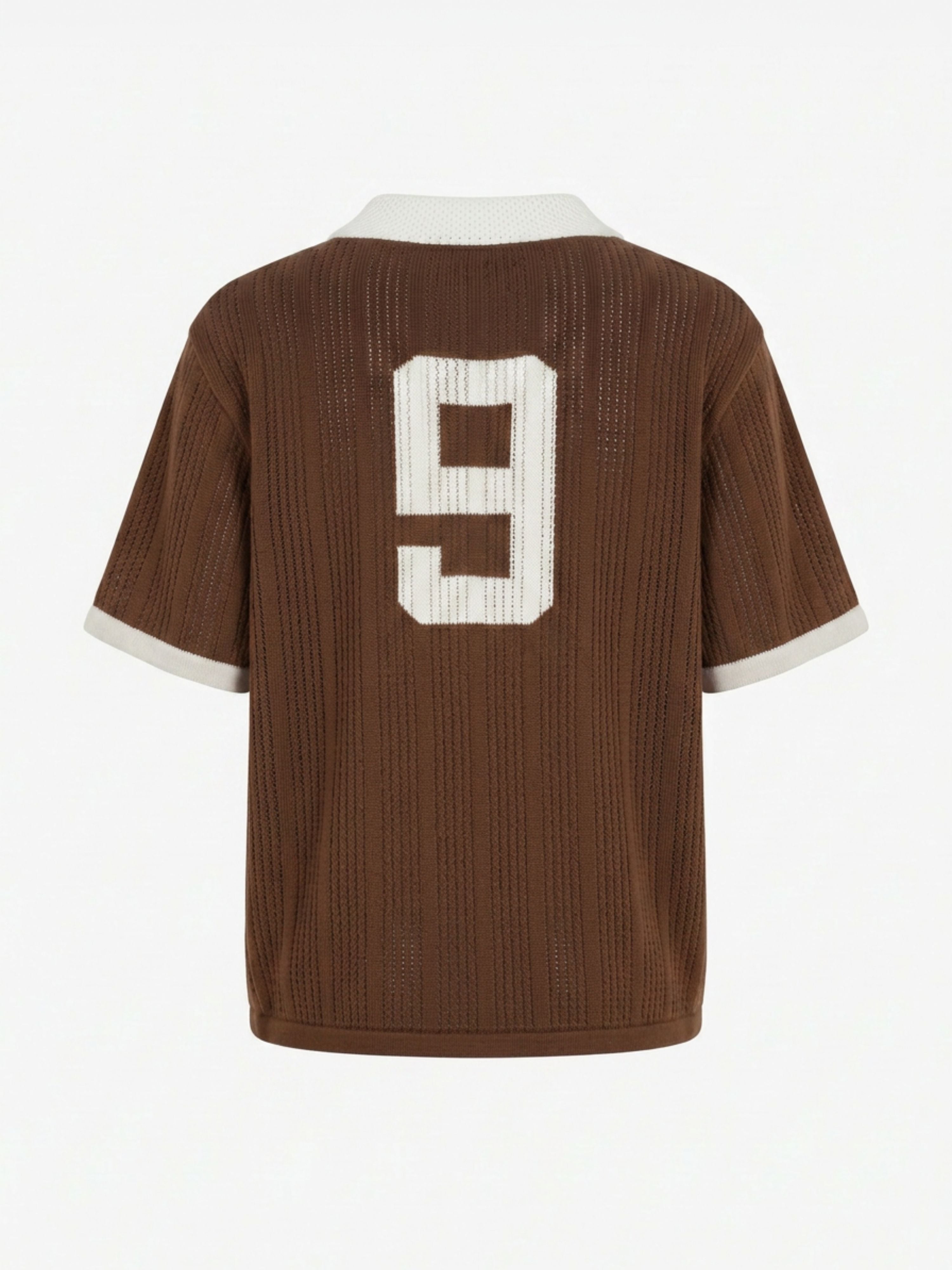Calmé Club COFFEE - KNITTED JERSEY Tee 288 coffee