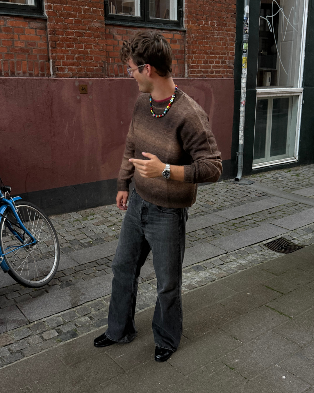 Calmé Club Calmé Ombré Knit Pullover 289 Brown Mix