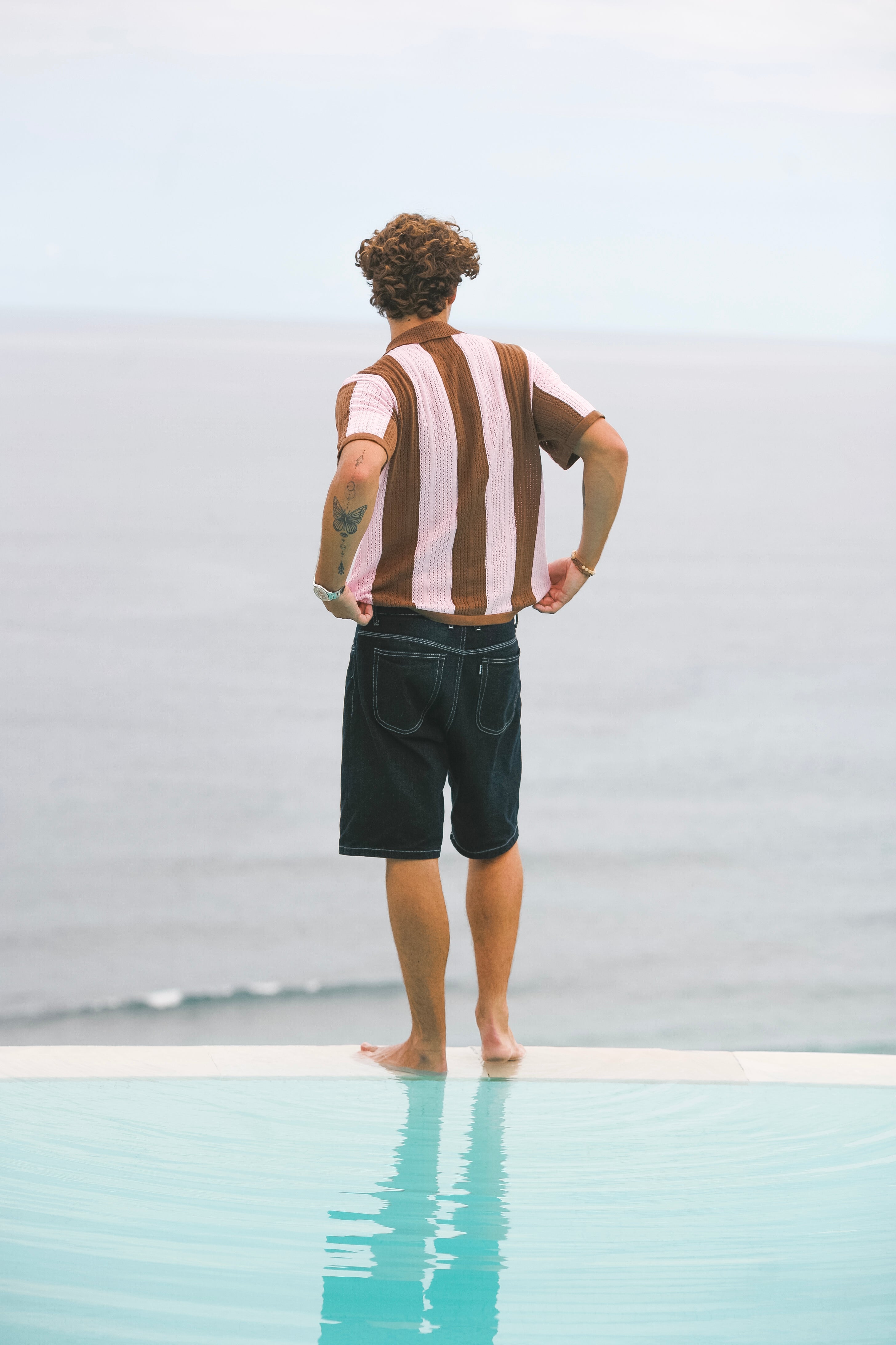 Calmé Club GELATO KNITTED JERSEY Tee 289 Brown Mix