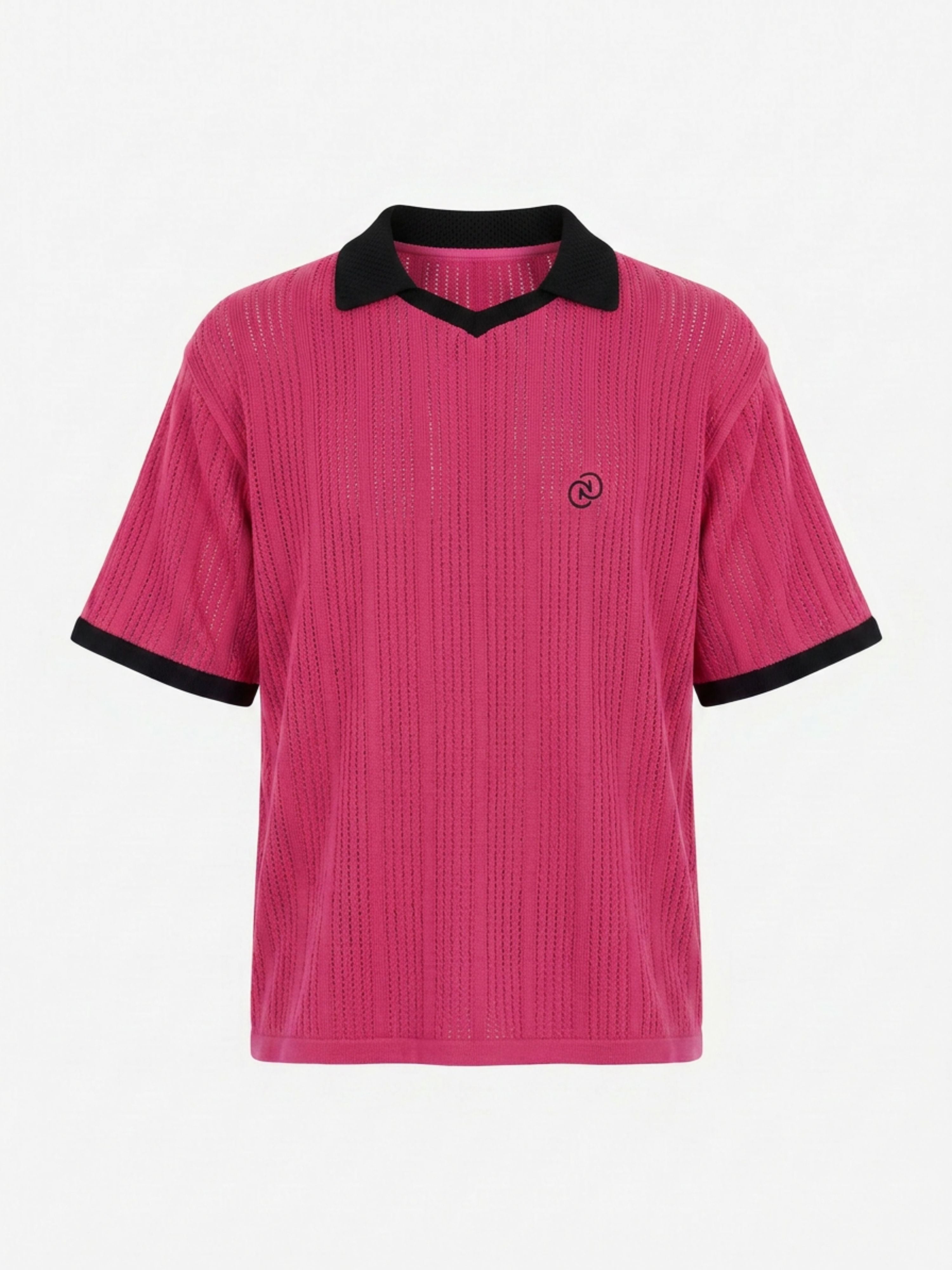 Calmé Club HOT PINK KNITTED JERSEY Tee 637