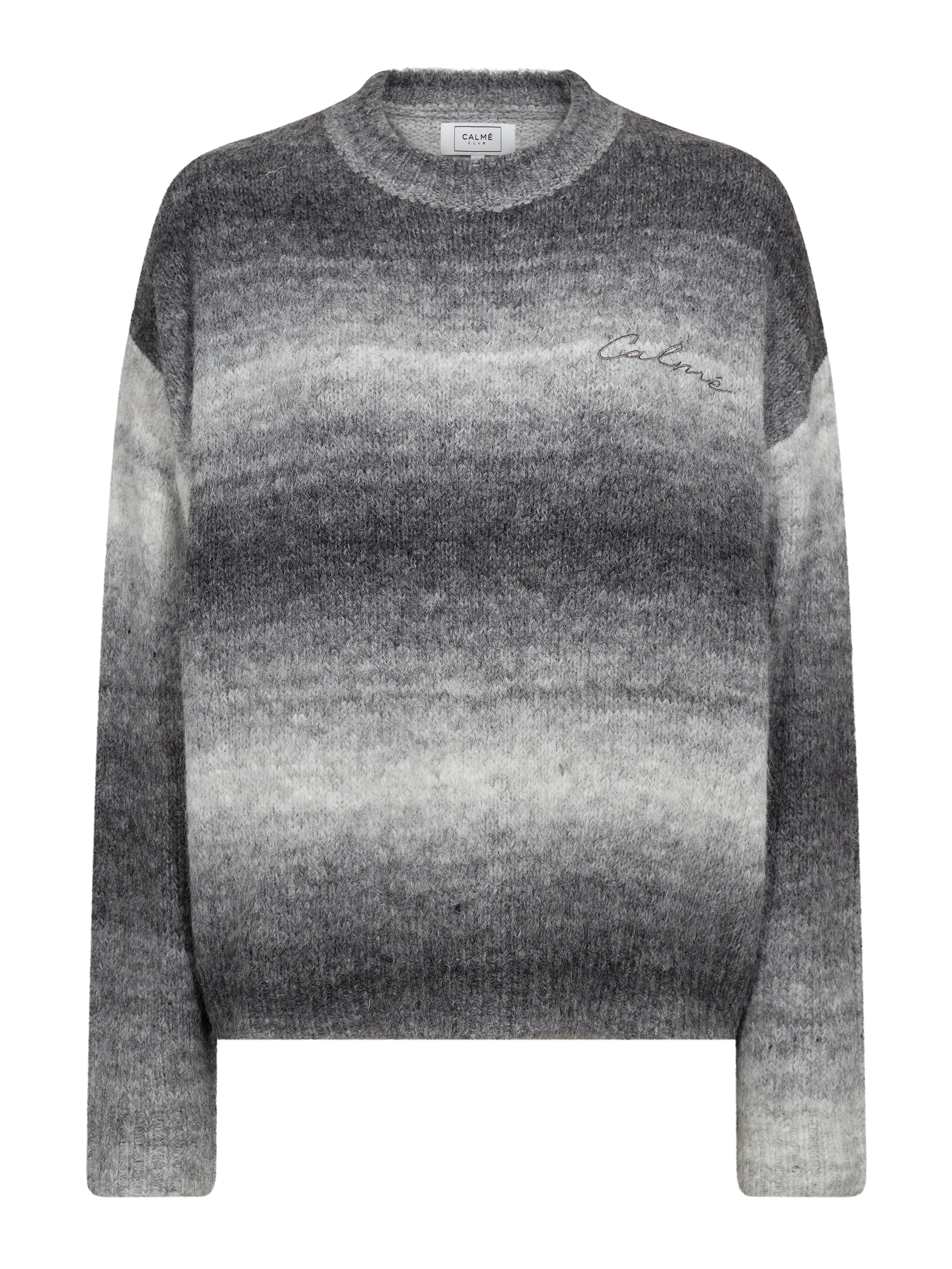 Calmé Club OMBRÉ KNIT SWEATER Pullover 000 Black mix