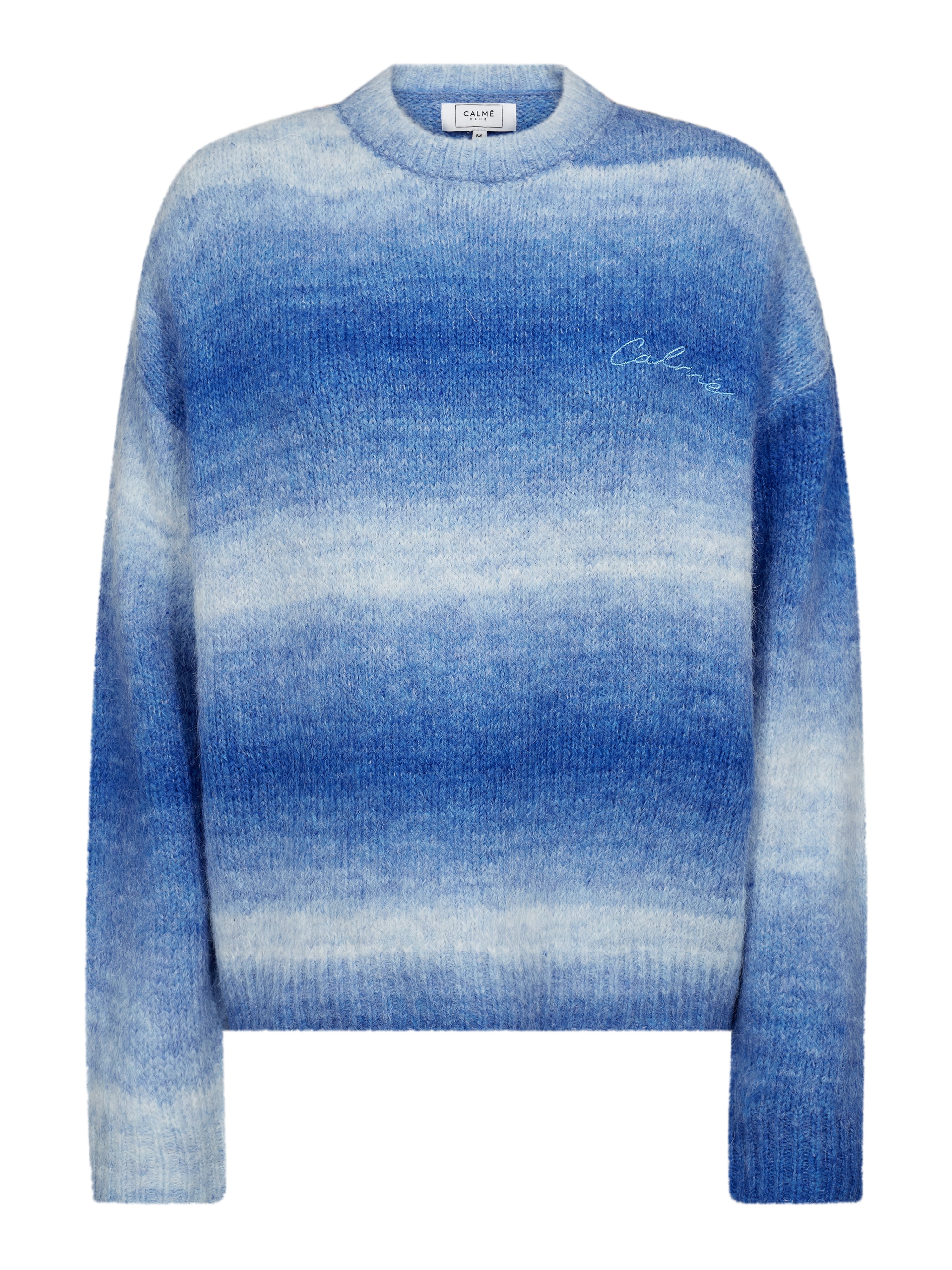Calmé Club OMBRÉ KNIT SWEATER Pullover 402 Light Blue Mix